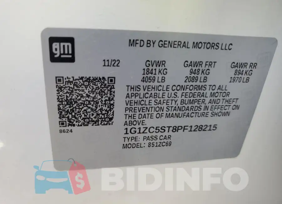 1G1ZC5ST8PF128215 Photo# 12