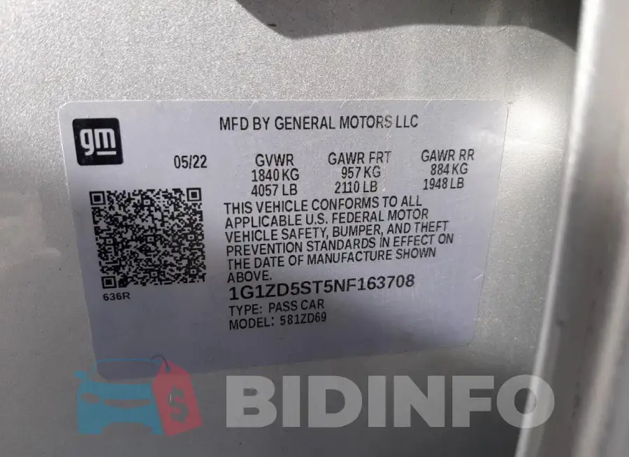 1G1ZD5ST5NF163708 Photo# 13