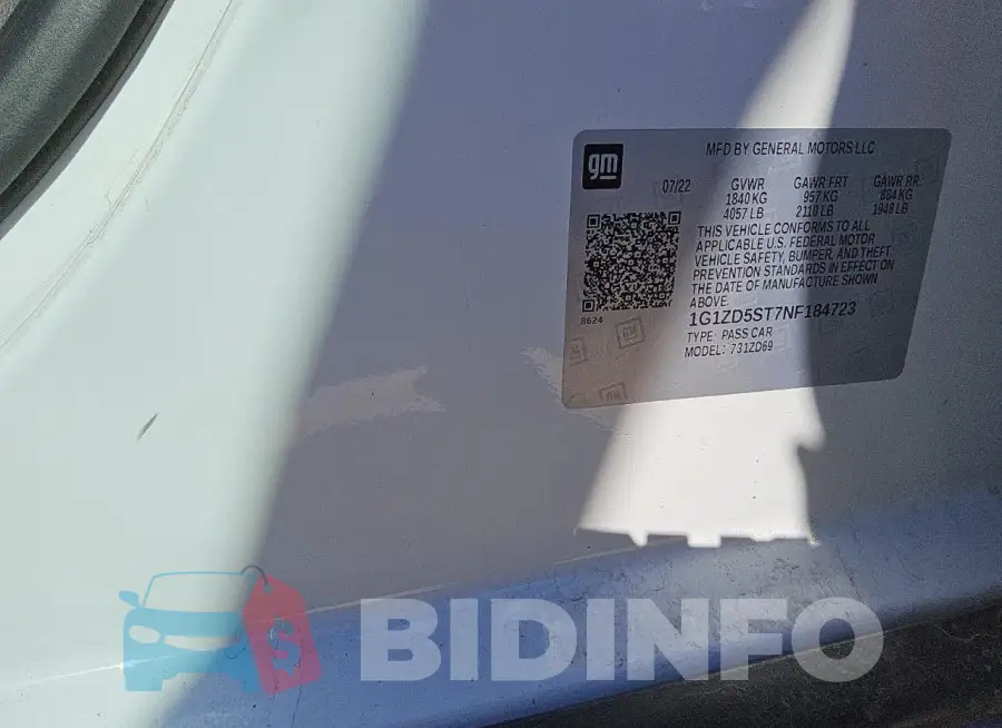 1G1ZD5ST7NF184723 Photo# 13