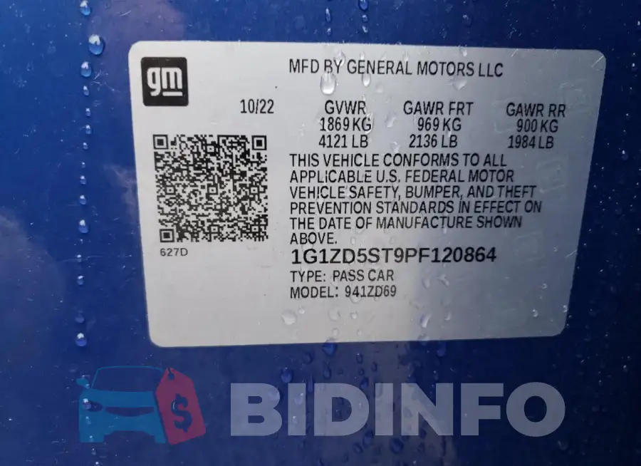 1G1ZD5ST9PF120864 Photo# 12