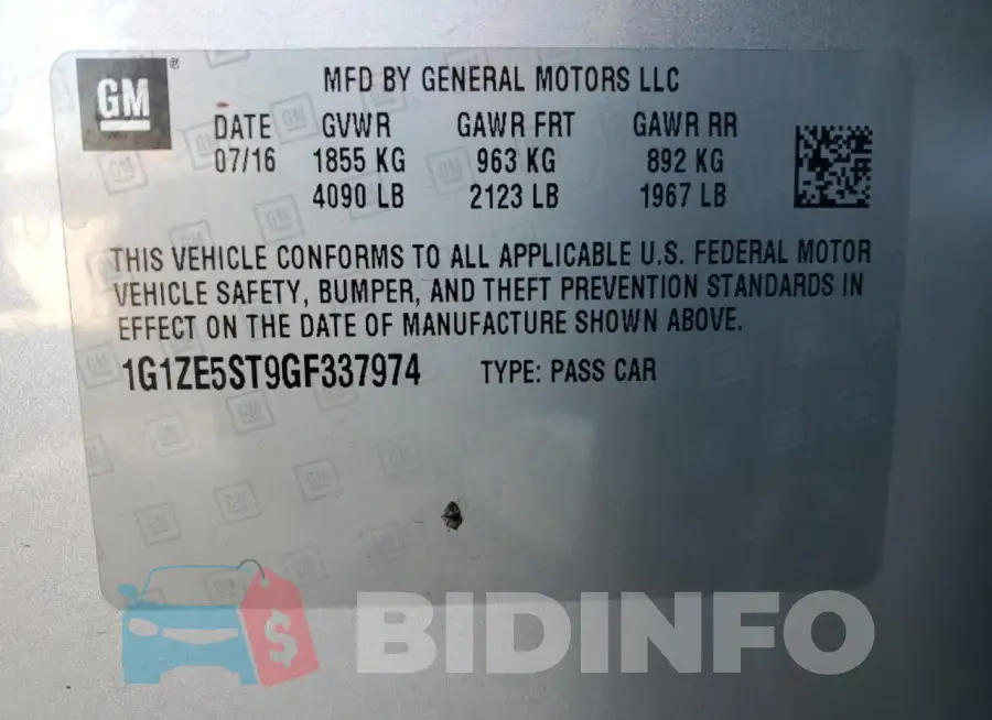1G1ZE5ST9GF337974 Photo# 12