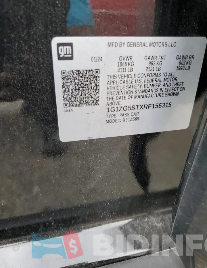 1G1ZG5STXRF156315 Photo# 12