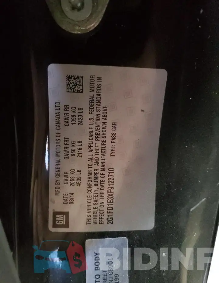 2G1FD1E3XF9123710 Photo# 13