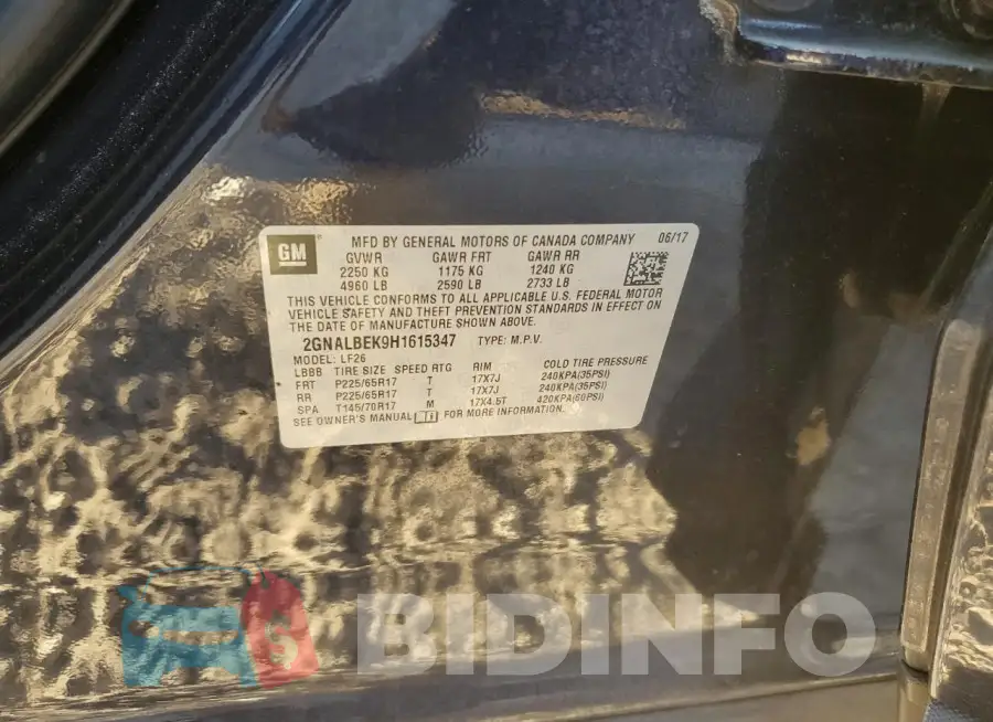 2GNALBEK9H1615347 Photo# 13