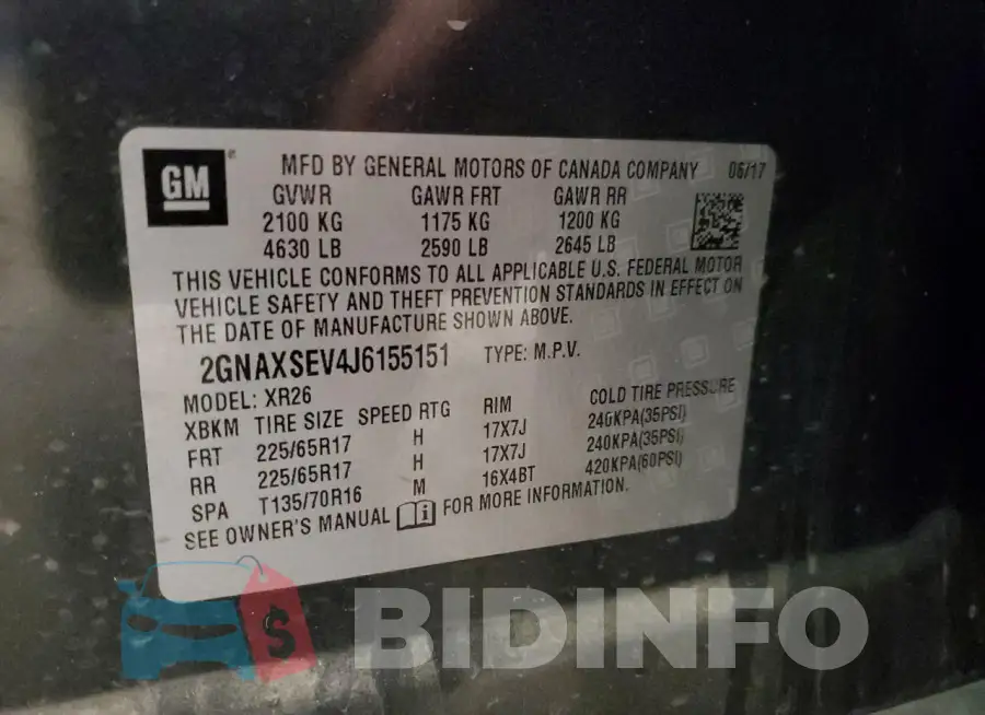 2GNAXSEV4J6155151 Photo# 12