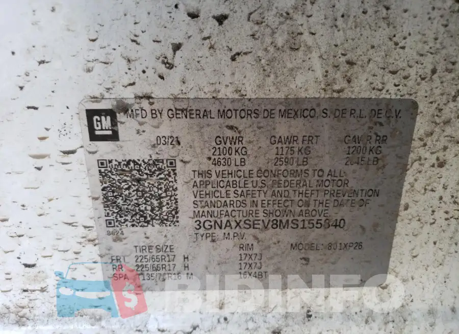 3GNAXSEV8MS155840 Photo# 13
