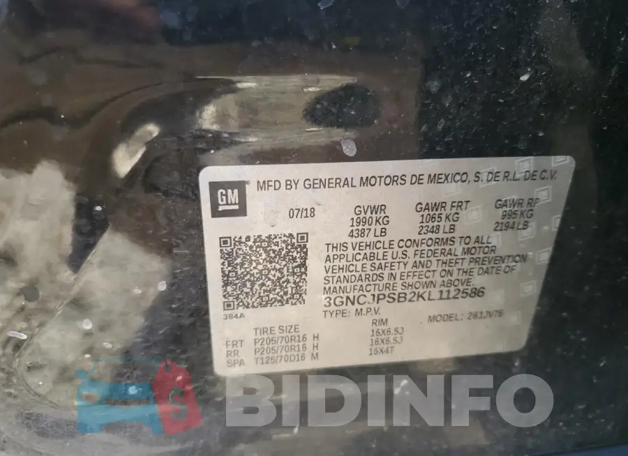 3GNCJPSB2KL112586 Photo# 12