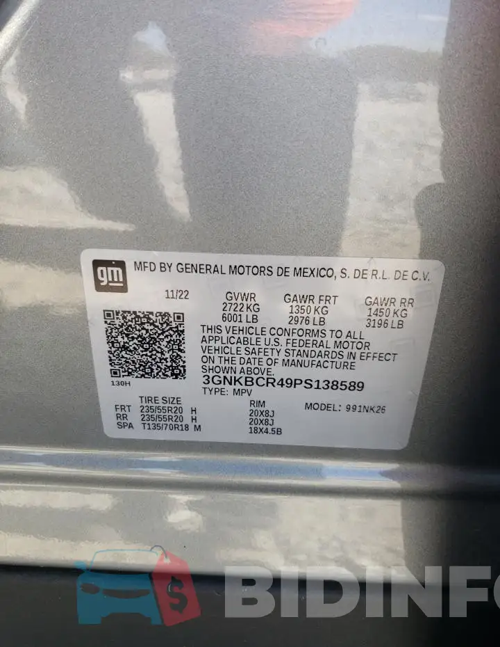 3GNKBCR49PS138589 Photo# 13