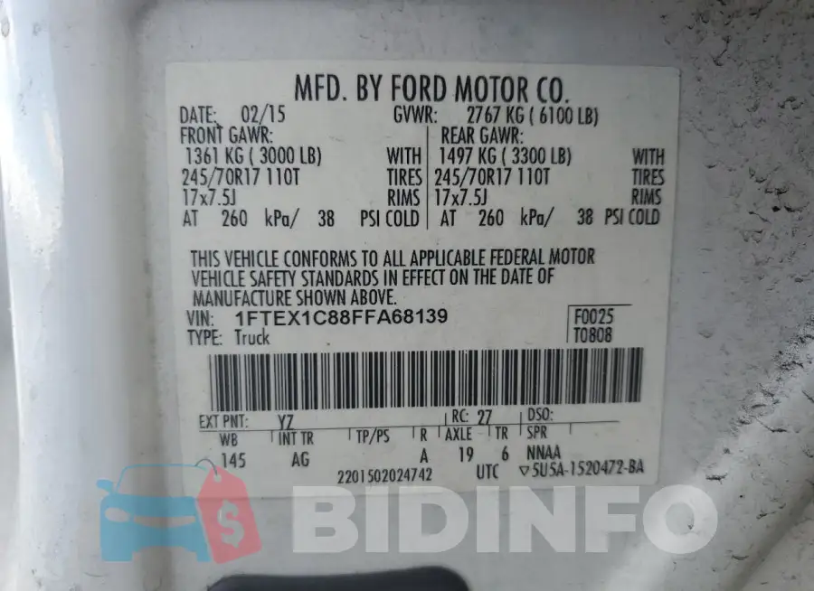 1FTEX1C88FFA68139 Photo# 12