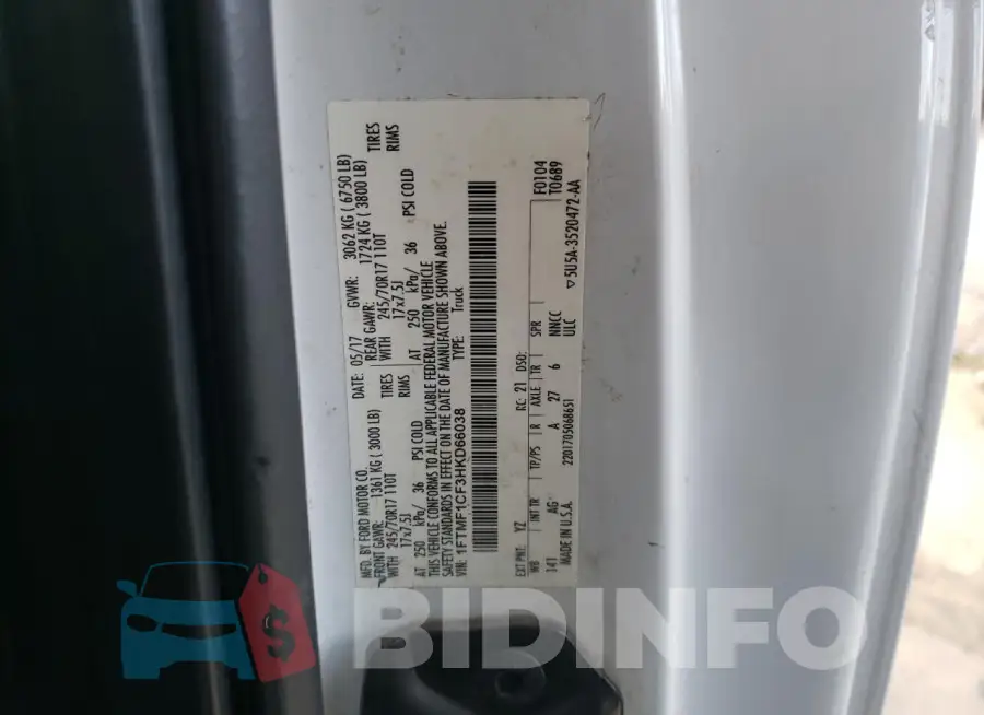 1FTMF1CF3HKD66038 Photo# 12