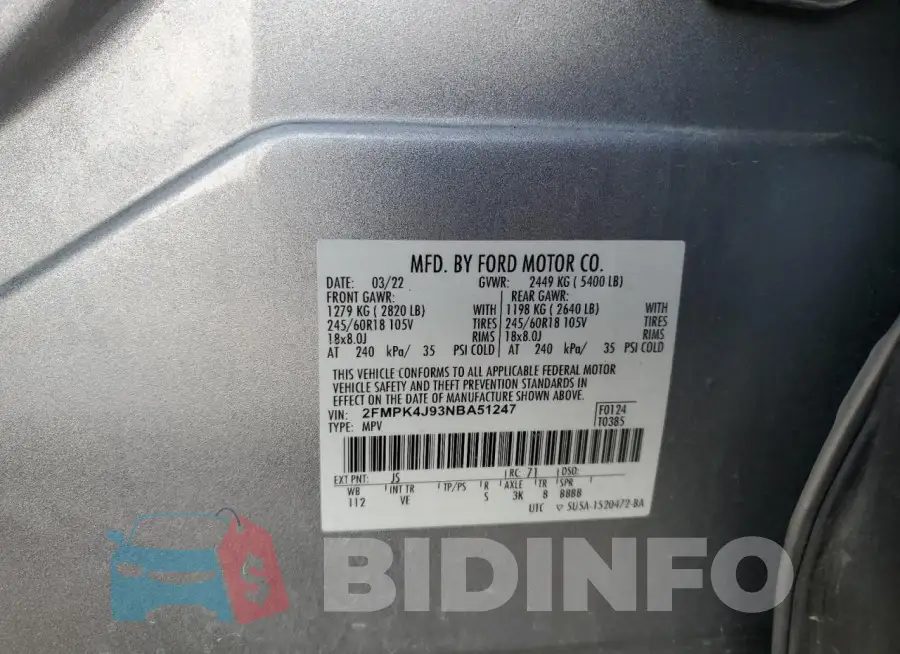 2FMPK4J93NBA51247 Photo# 13