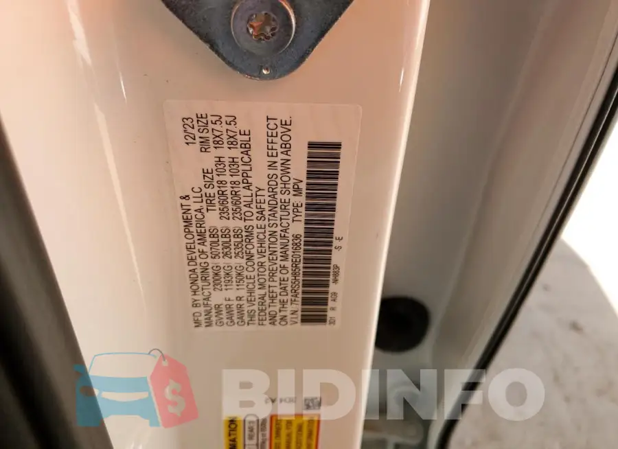 7FARS5H85RE016836 Photo# 12