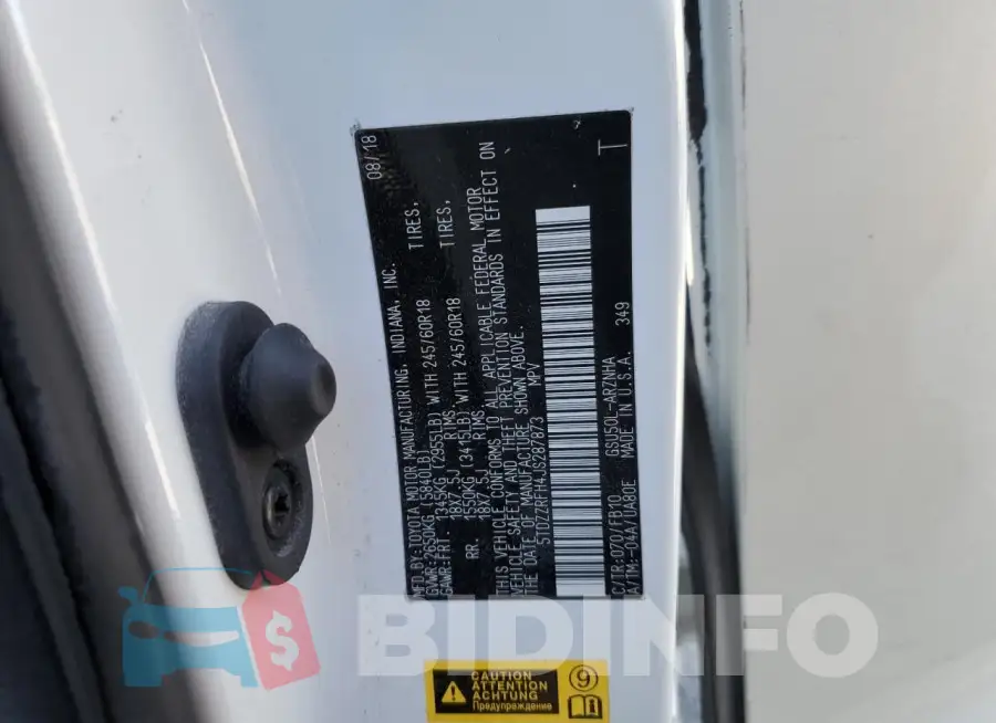 5TDZZRFH4JS287873 Photo# 12