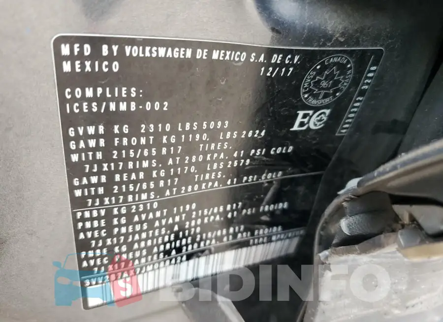 3VV2B7AX7JM088424 Photo# 13