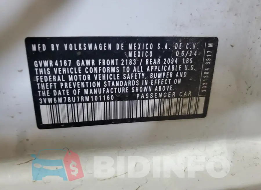 3VW5M7BU7RM101160 Photo# 12