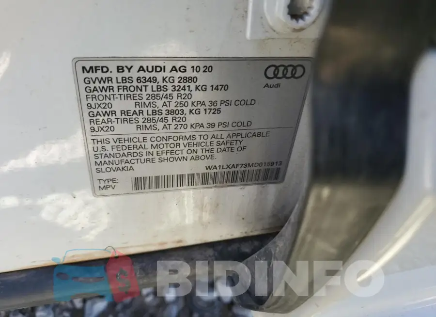 WA1LXAF73MD015913 Photo# 13