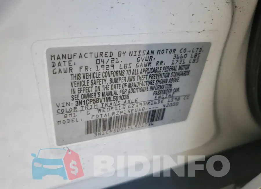 3N1CP5BV1ML501036 Photo# 12