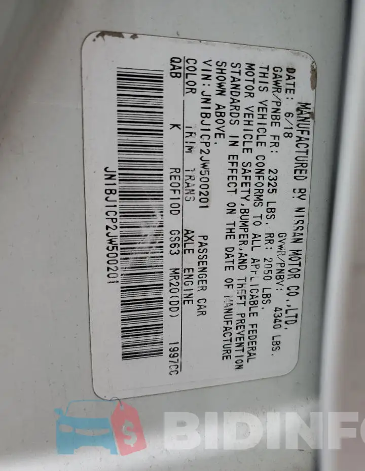 JN1BJ1CP2JW500201 Photo# 13