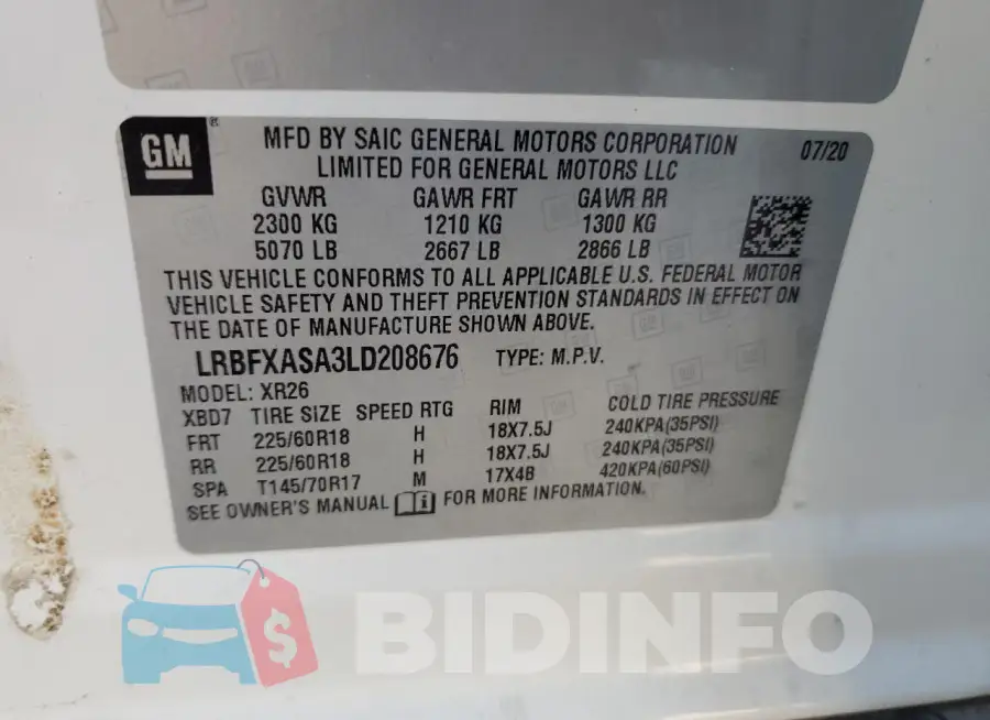 LRBFXASA3LD208676 Photo# 13