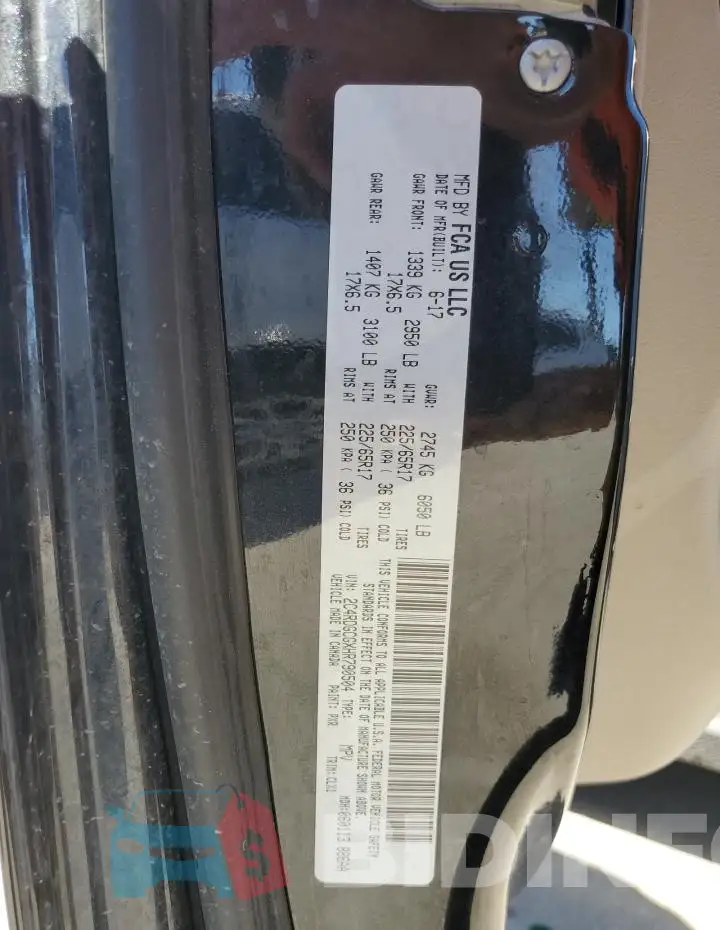2C4RDGCGXHR790504 Photo# 13