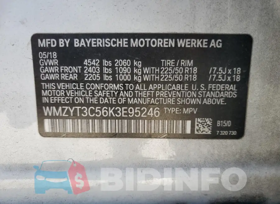 WMZYT3C56K3E95246 Photo# 12