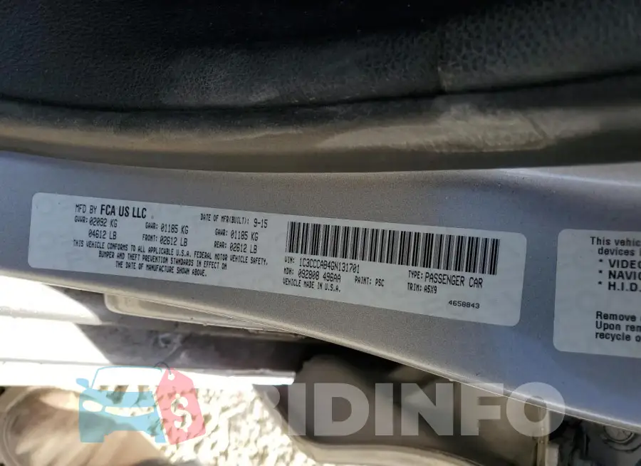 1C3CCCAB4GN131701 Photo# 13
