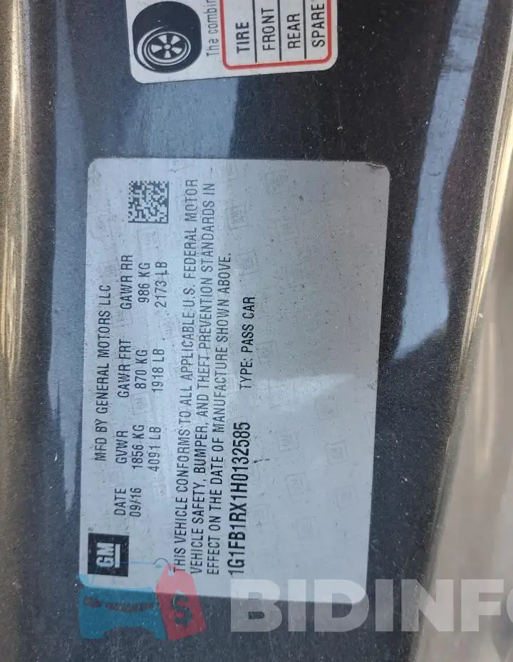 1G1FB1RX1H0132585 Photo# 12