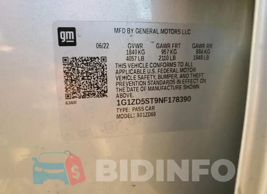 1G1ZD5ST9NF178390 Photo# 12