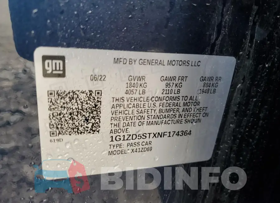 1G1ZD5STXNF174364 Photo# 12