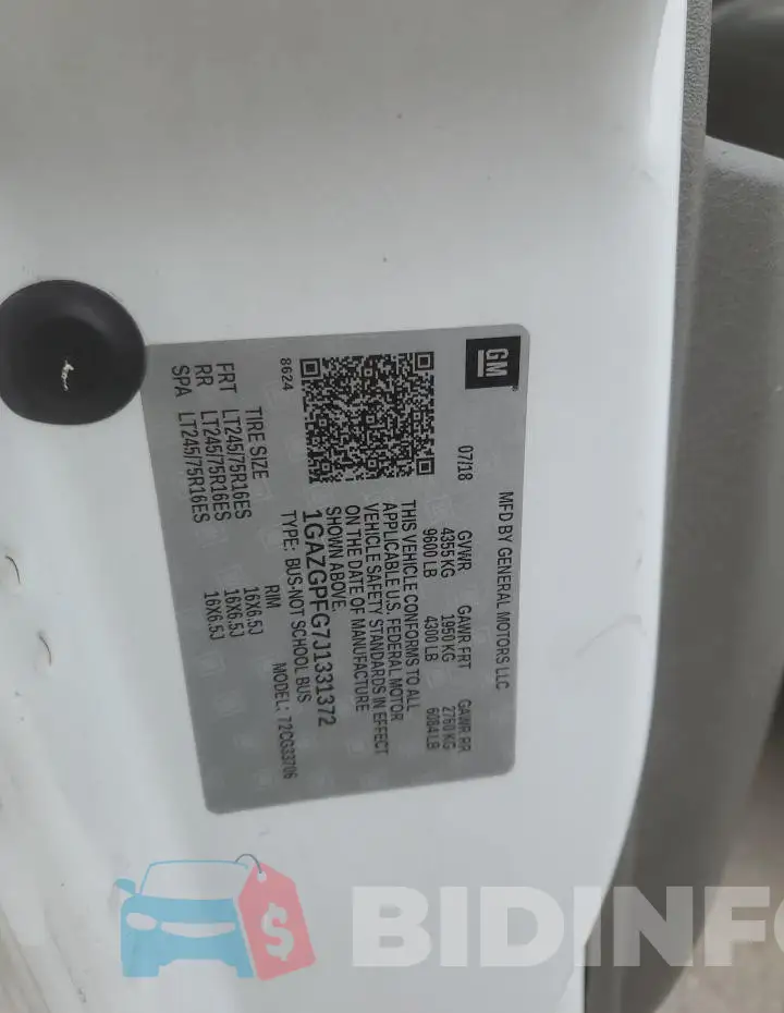 1GAZGPFG7J1331372 Photo# 13