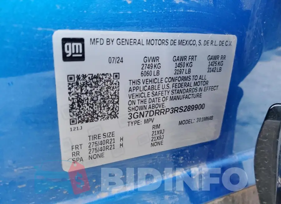 3GN7DRRP3RS289900 Photo# 12