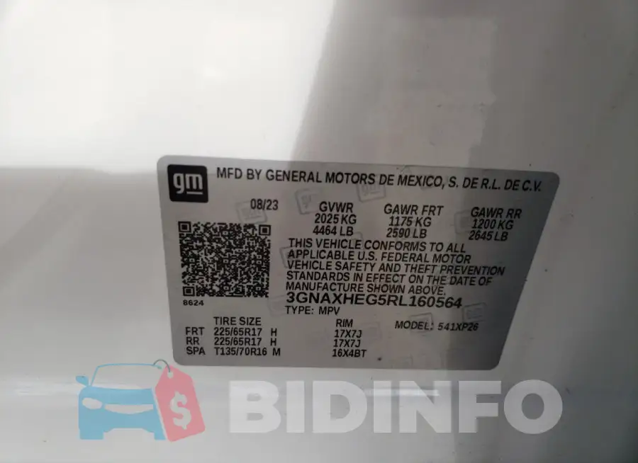 3GNAXHEG5RL160564 Photo# 13