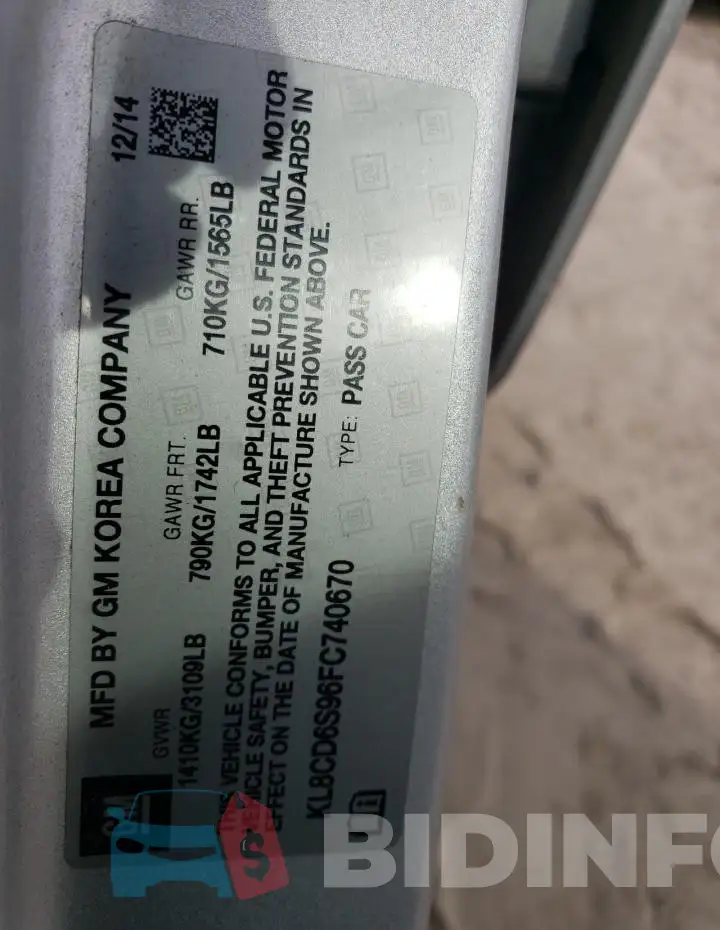 KL8CD6S96FC740670 Photo# 12