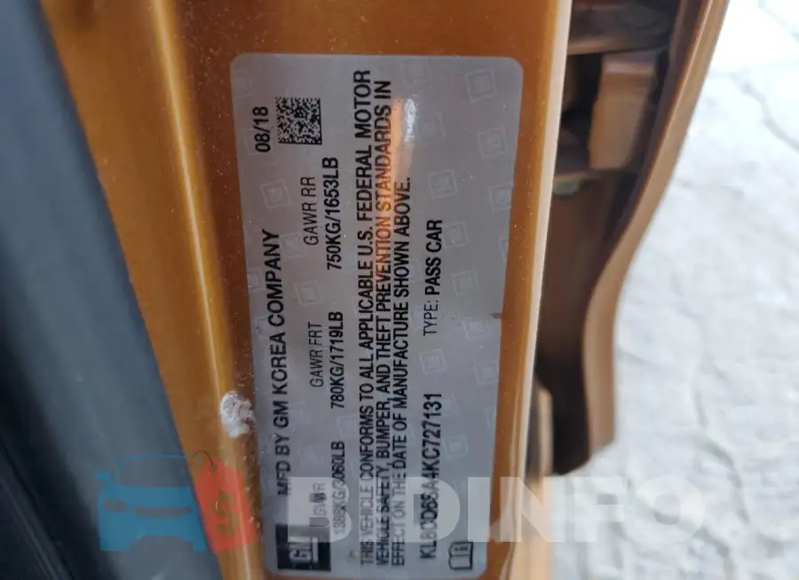 KL8CD6SA4KC727131 Photo# 12