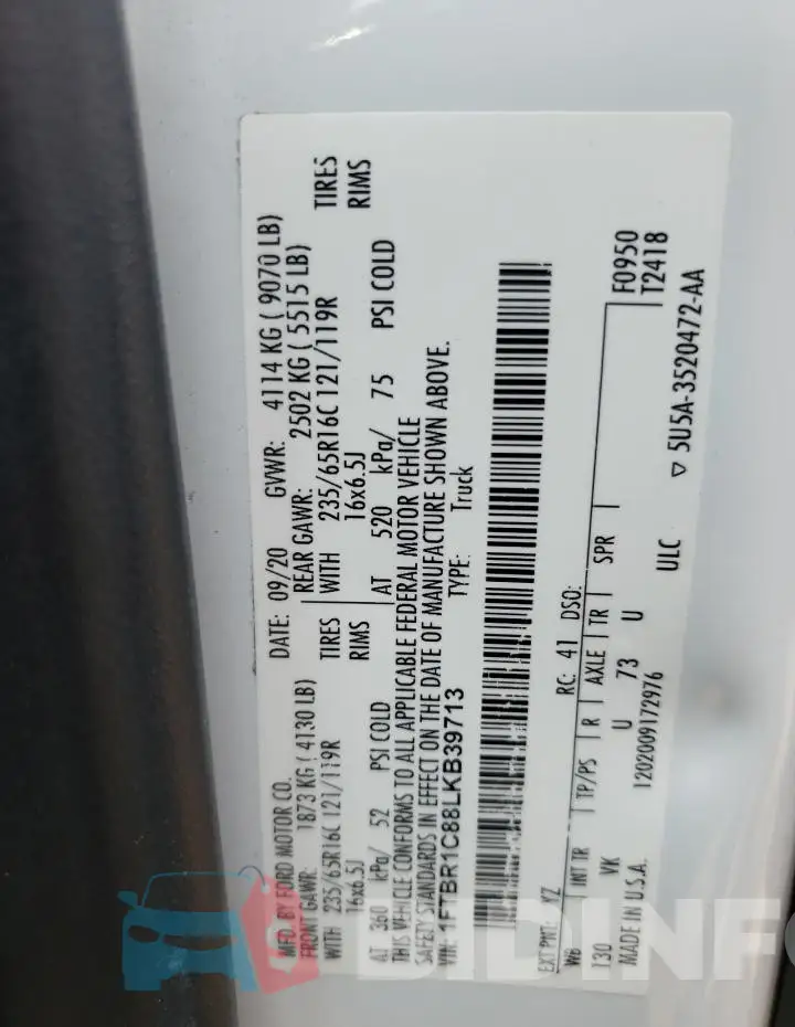 1FTBR1C88LKB39713 Photo# 13