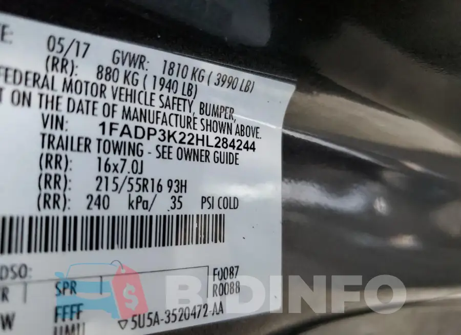1FADP3K22HL284244 Photo# 12