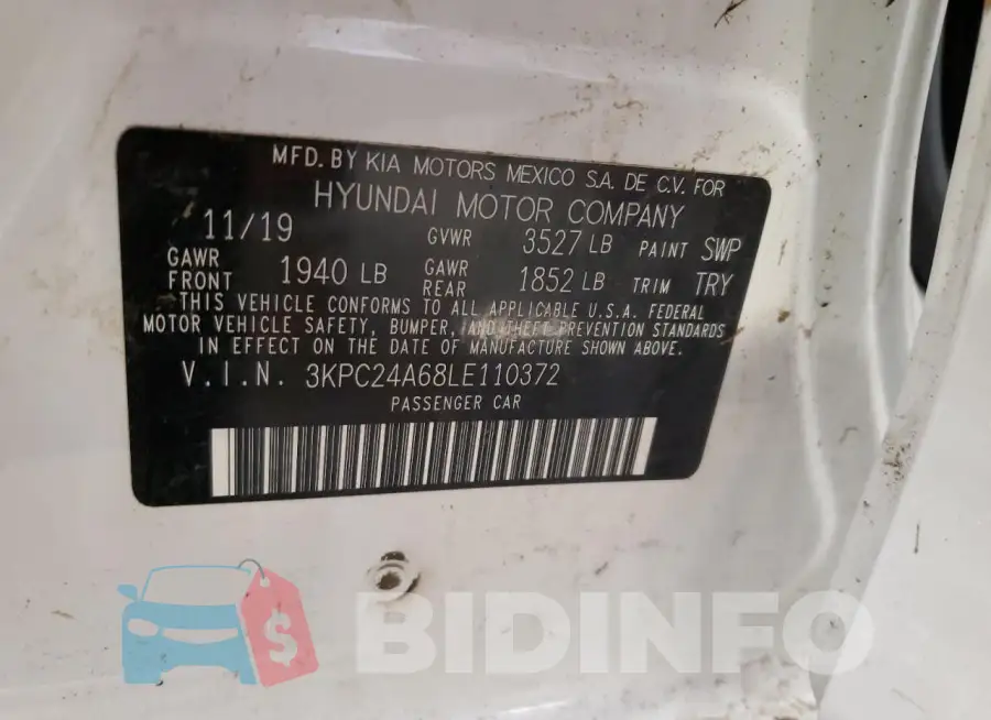 3KPC24A68LE110372 Photo# 12
