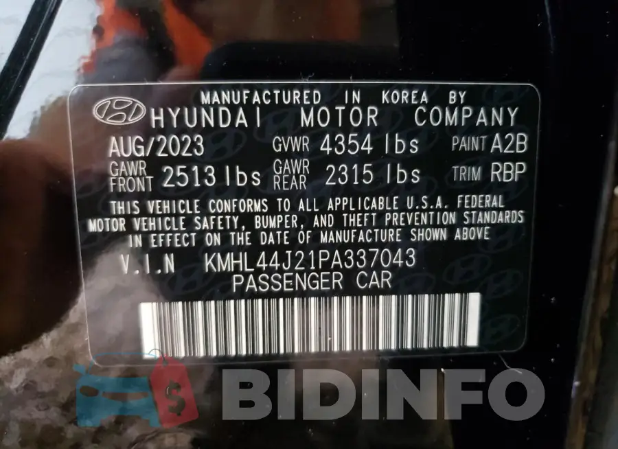 KMHL44J21PA337043 Photo# 12