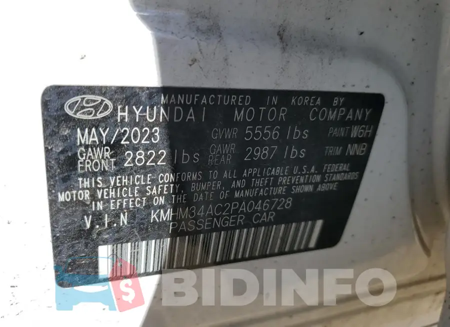 KMHM34AC2PA046728 Photo# 13