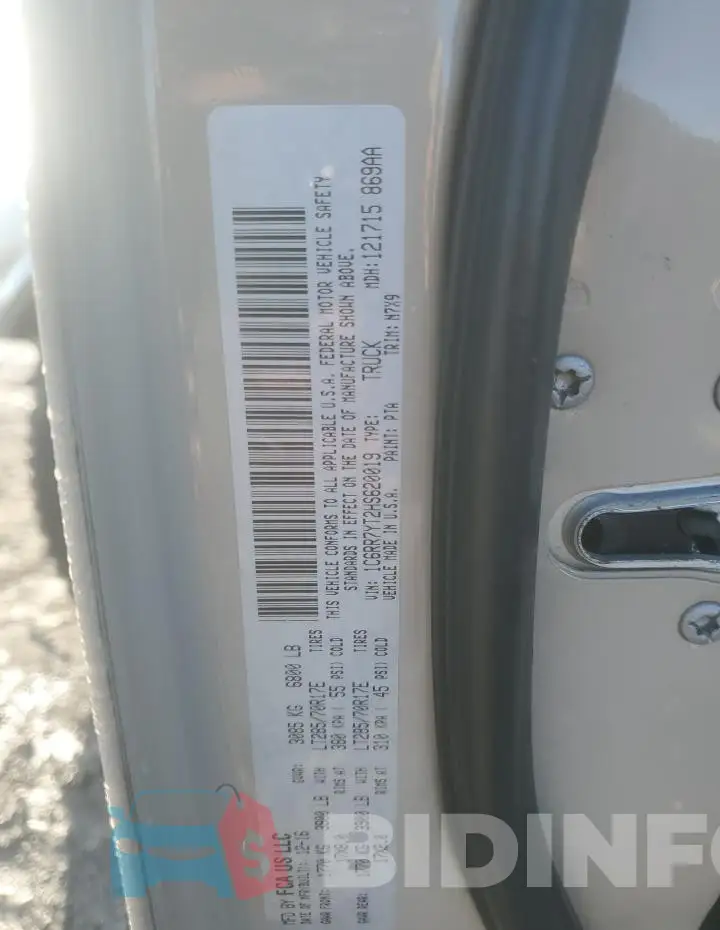 1C6RR7YT2HS620019 Photo# 14