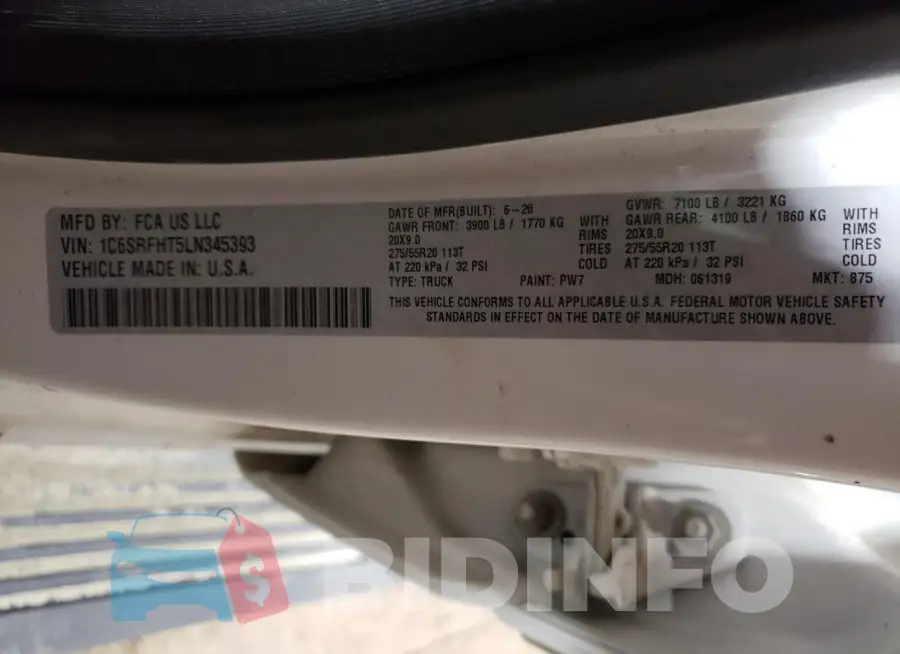 1C6SRFHT5LN345393 Photo# 12