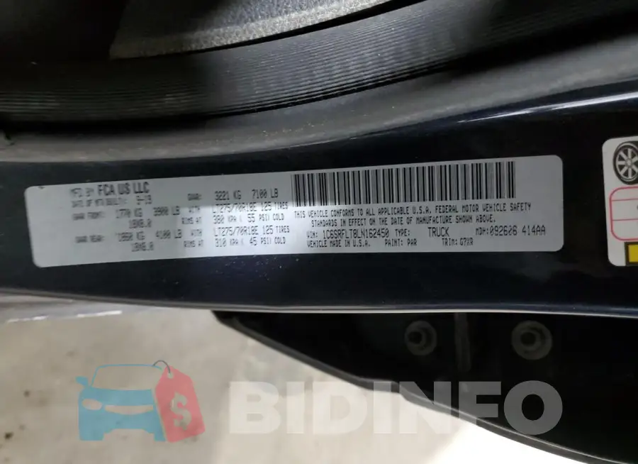 1C6SRFLT8LN162450 Photo# 12