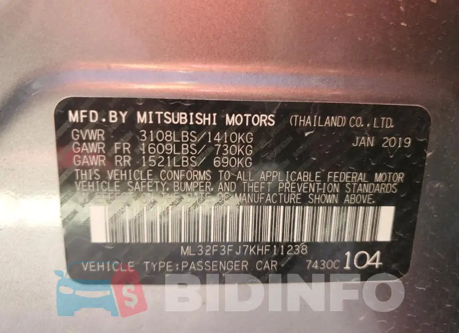 ML32F3FJ7KHF11238 Photo# 13