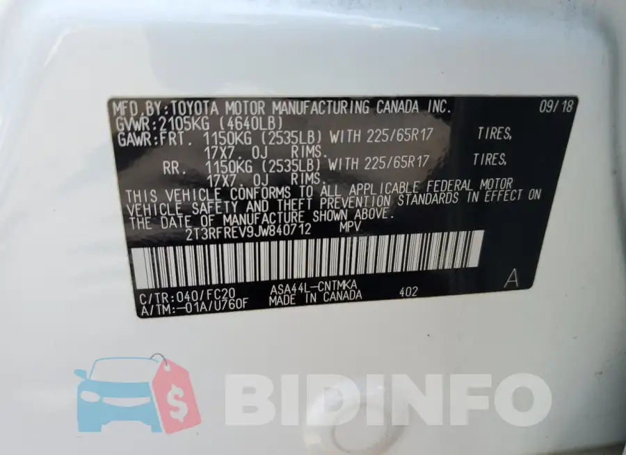 2T3RFREV9JW840712 Photo# 13