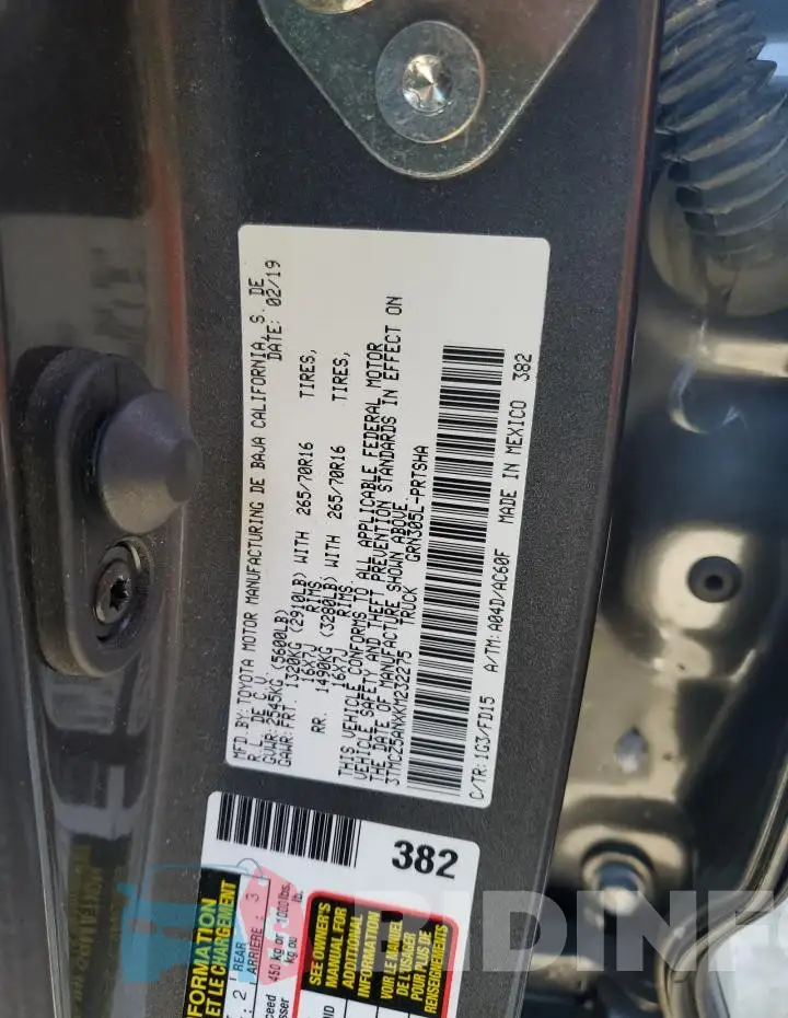 3TMCZ5ANXKM232275 Photo# 12