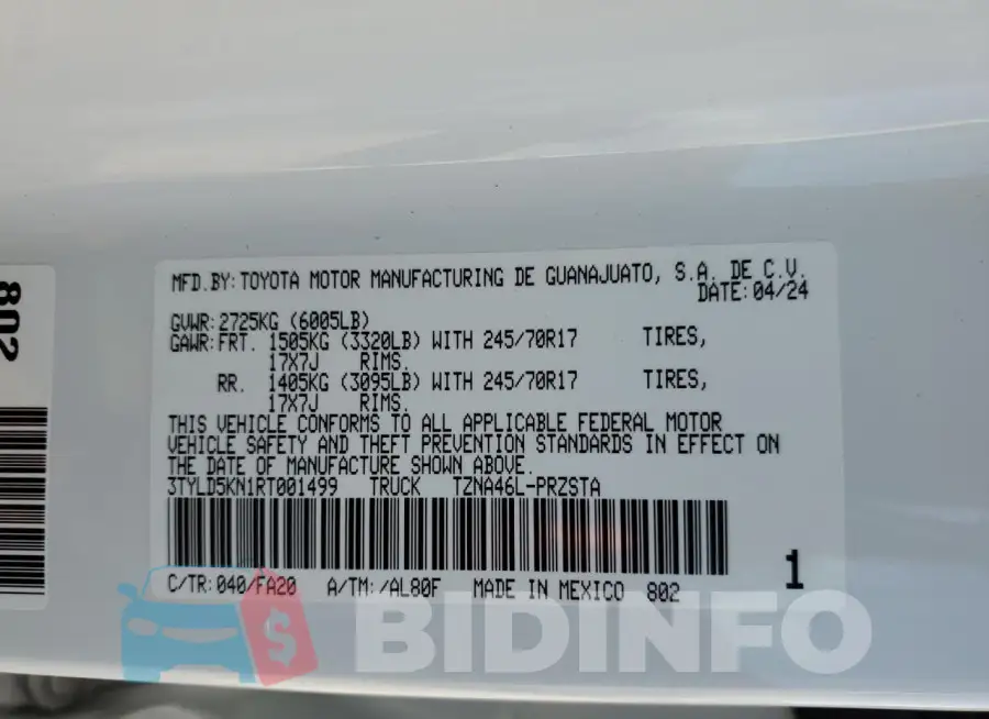 3TYLD5KN1RT001499 Photo# 12