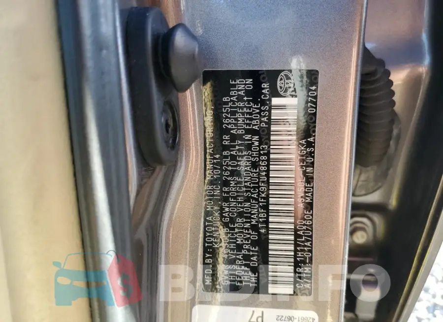 4T1BF1FK9FU486813 Photo# 12