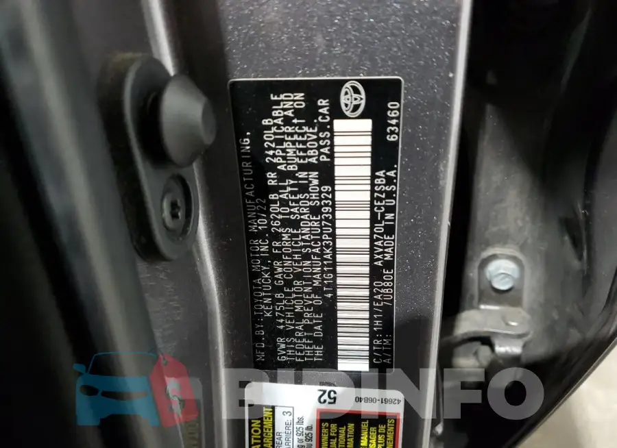 4T1G11AK3PU739329 Photo# 12