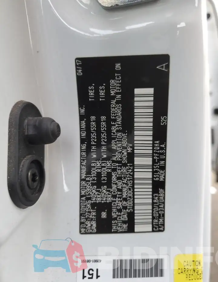 5TDDZ3DC7HS172421 Photo# 13