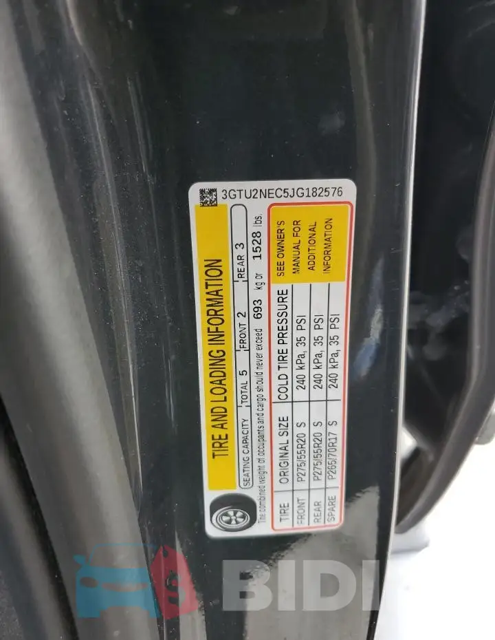 3GTU2NEC5JG182576 Photo# 12